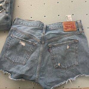 Levi's Women's Light Blue 501 Jean Shorts